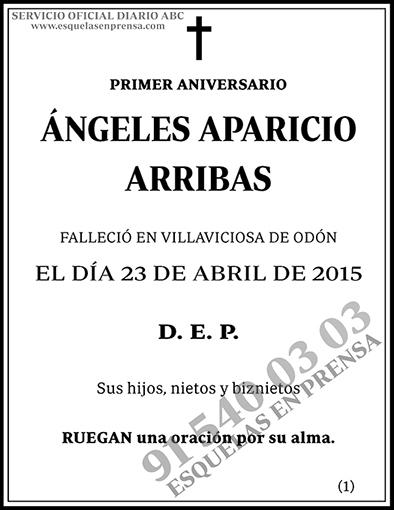 Ángeles Aparicio Arribas